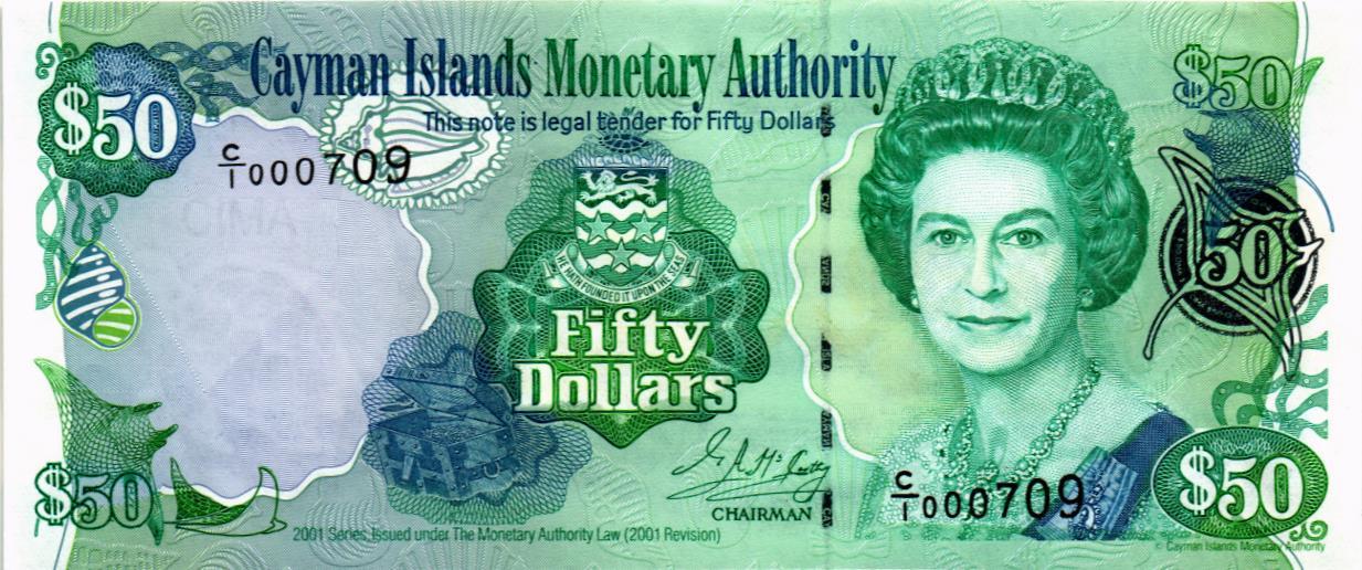 КАЙМАНОВЫ ОСТРОВА 50 ДОЛЛАРОВ мини 1