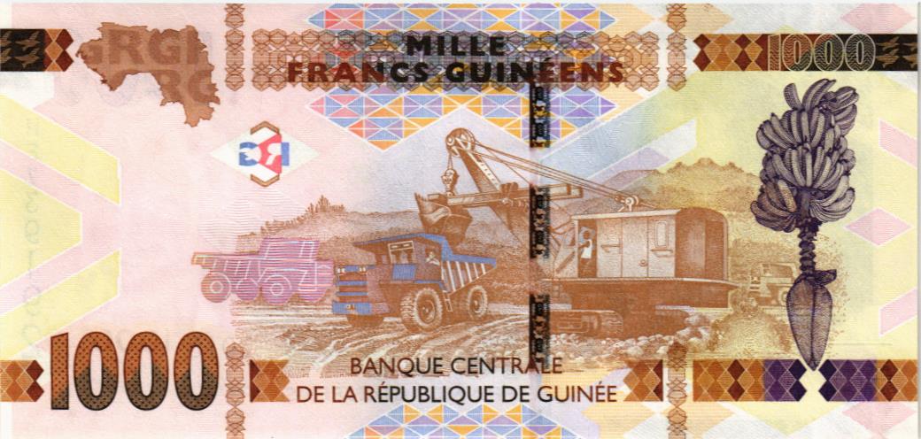 ГВИНЕЯ 1000 ФРАНКОВ мини 2