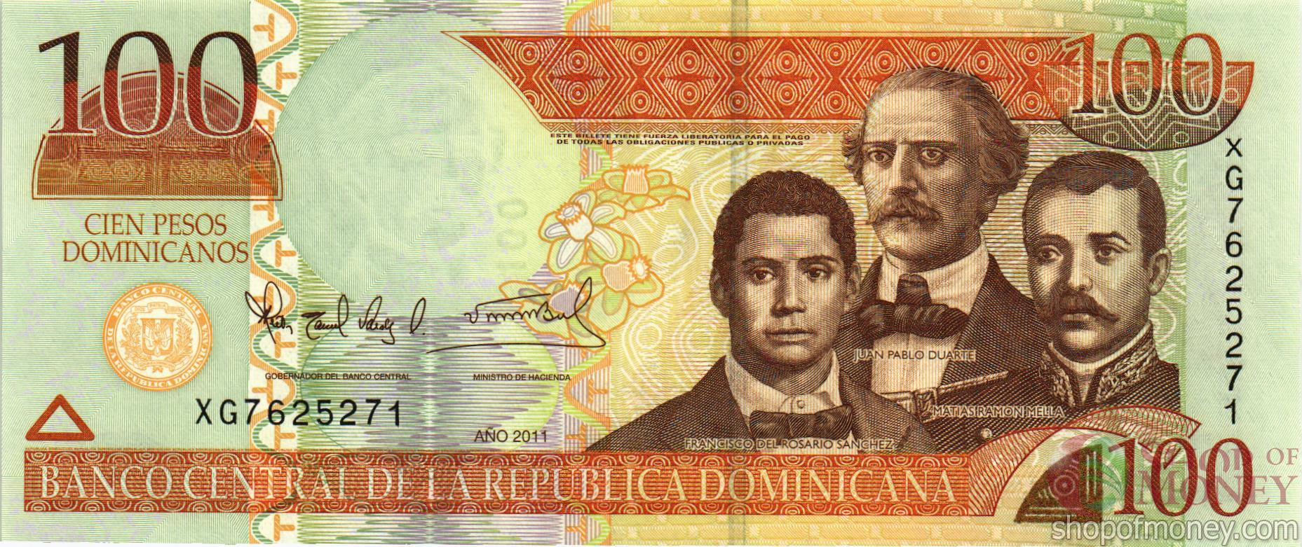 ДОМИНИКАНСКАЯ РЕСПУБЛИКА 100 ПЕСО