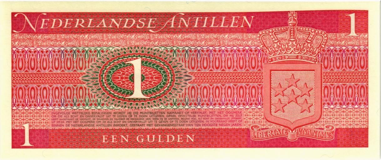 НИДЕРЛАНДСКИЕ АНТИЛЬСКИЕ ОСТРОВА 1 ГУЛЬДЕН мини 2