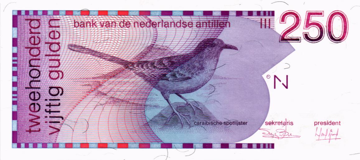 НИДЕРЛАНДСКИЕ АНТИЛЬСКИЕ ОСТРОВА 250 ГУЛЬДЕНОВ