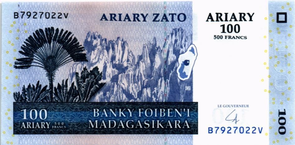 МАДАГАСКАР 100 АРИАРИ мини 1