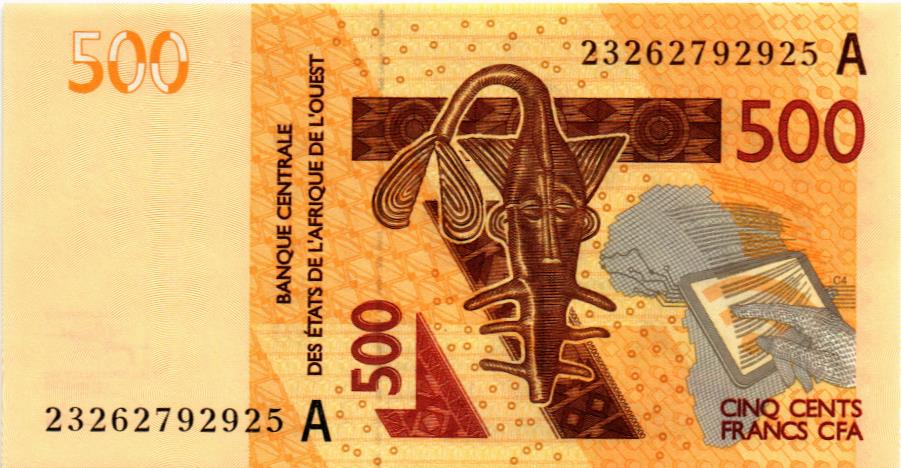 WAS - КОТ-Д'ИВУАР 500 ФРАНКОВ (A)