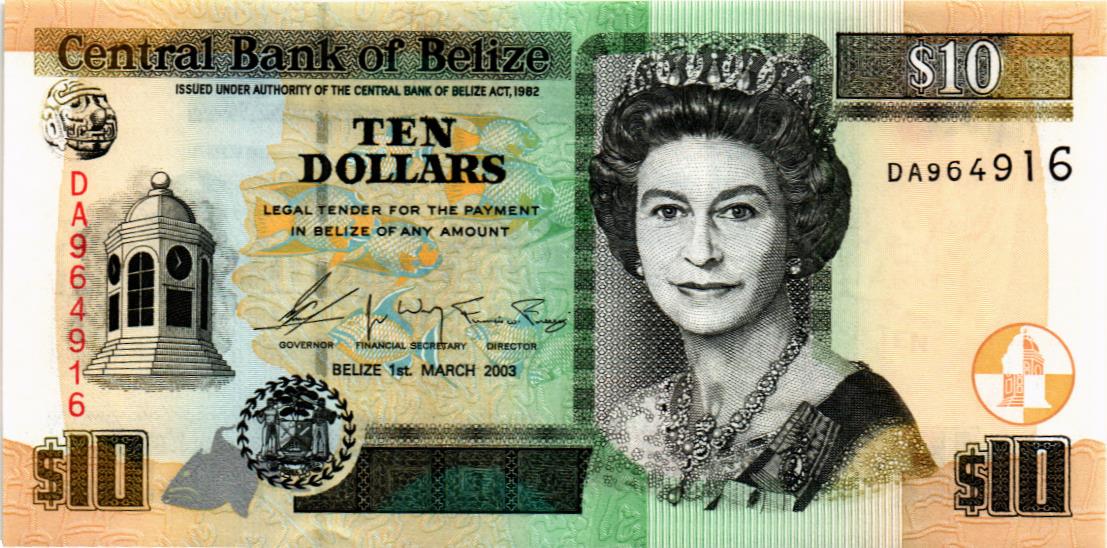 БЕЛИЗ 10 ДОЛЛАРОВ