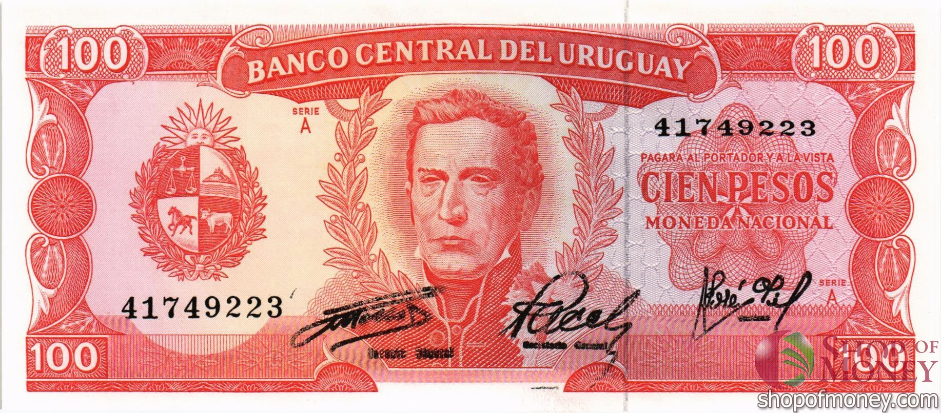 УРУГВАЙ 100 ПЕСО мини 1