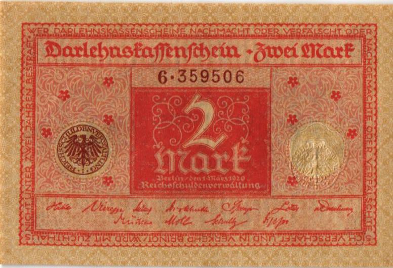 ГЕРМАНИЯ 2 МАРКИ