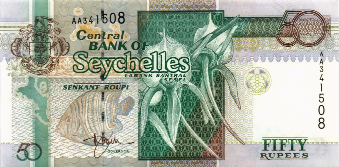 СЕЙШЕЛЬСКИЕ ОСТРОВА 50 РУПИЙ мини 1