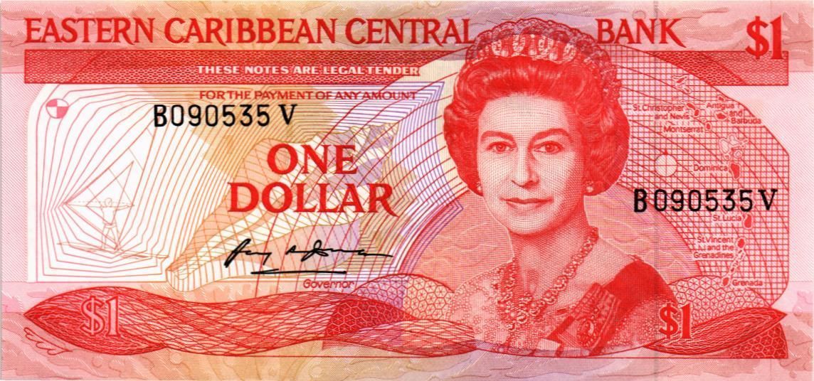 ВОСТОЧНЫЕ КАРИБЫ 1 ДОЛЛАР (V - Сент-Винсент) мини 1