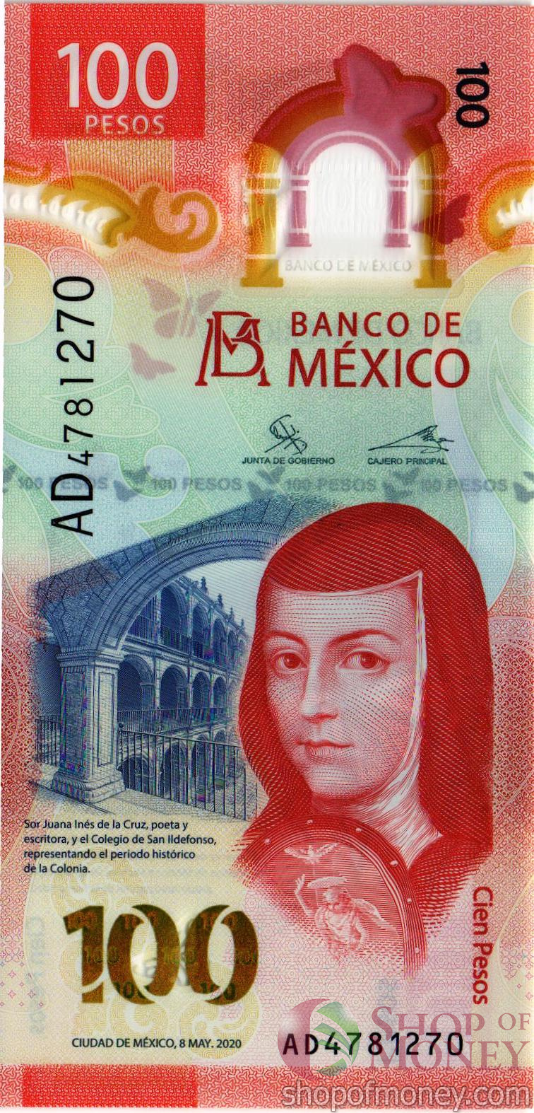 МЕКСИКА 100 ПЕСО (08.05.2020)