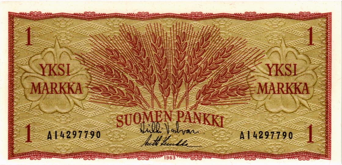 ФИНЛЯНДИЯ 1 МАРКА мини 1