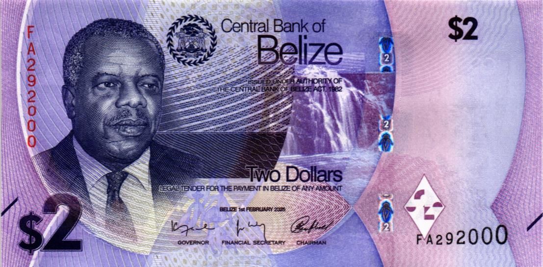 БЕЛИЗ 2 ДОЛЛАРА мини 1