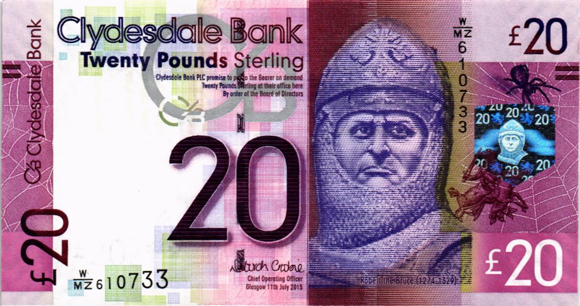 ШОТЛАНДИЯ 20 ФУНТОВ
