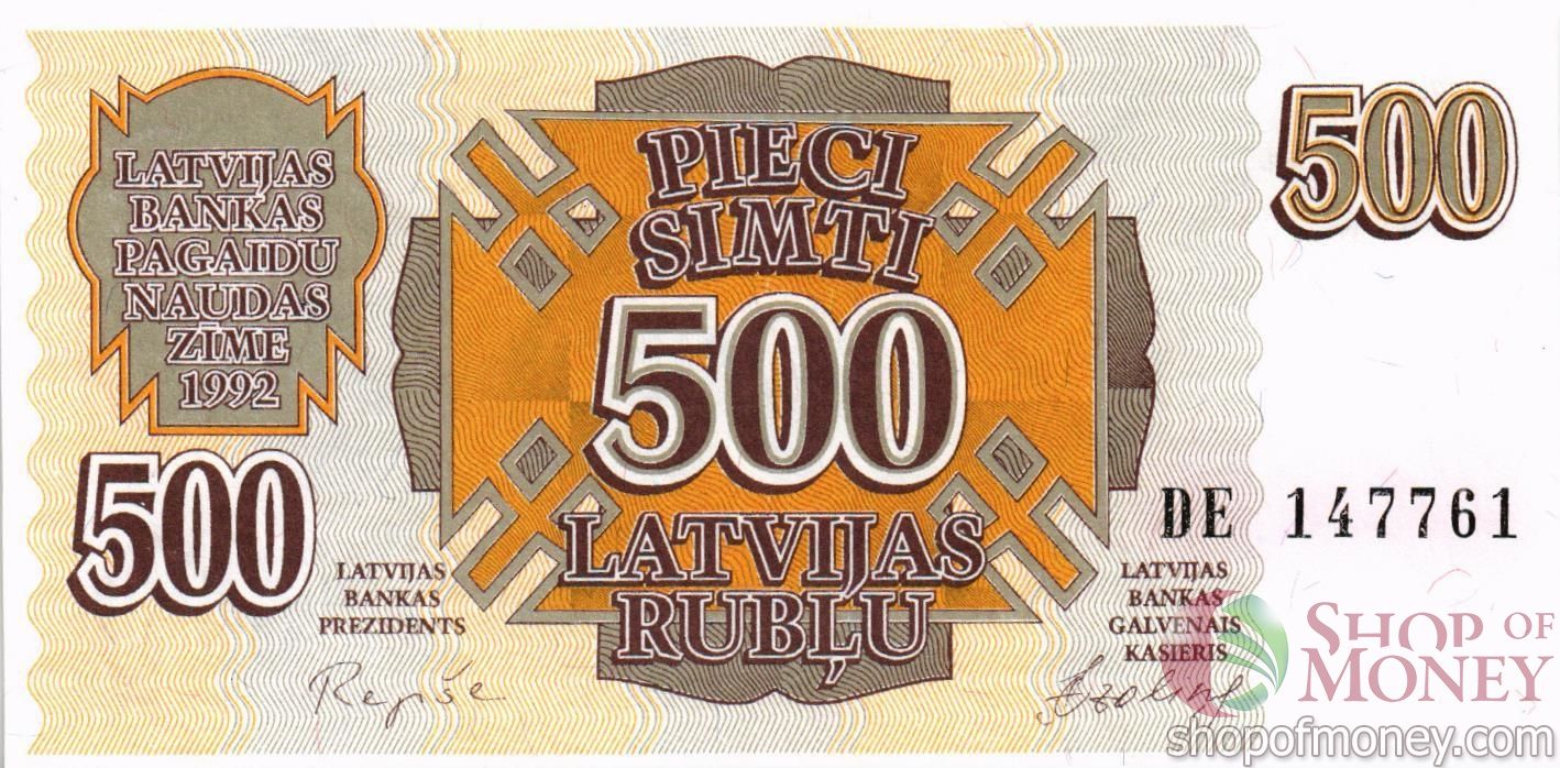 ЛАТВИЯ 500 РУБЛЕЙ мини 1