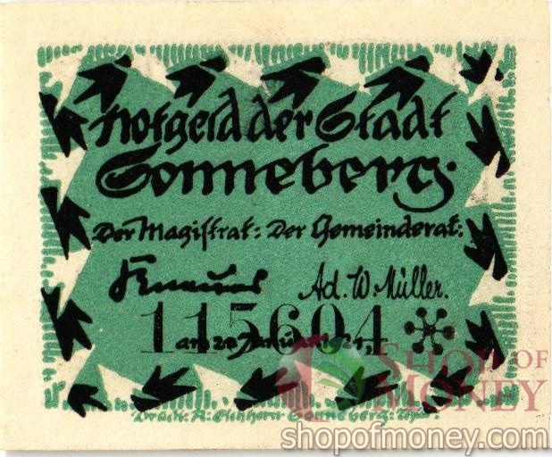 ГЕРМАНИЯ 10 ПФЕННИГОВ (НОТГЕЛЬД)