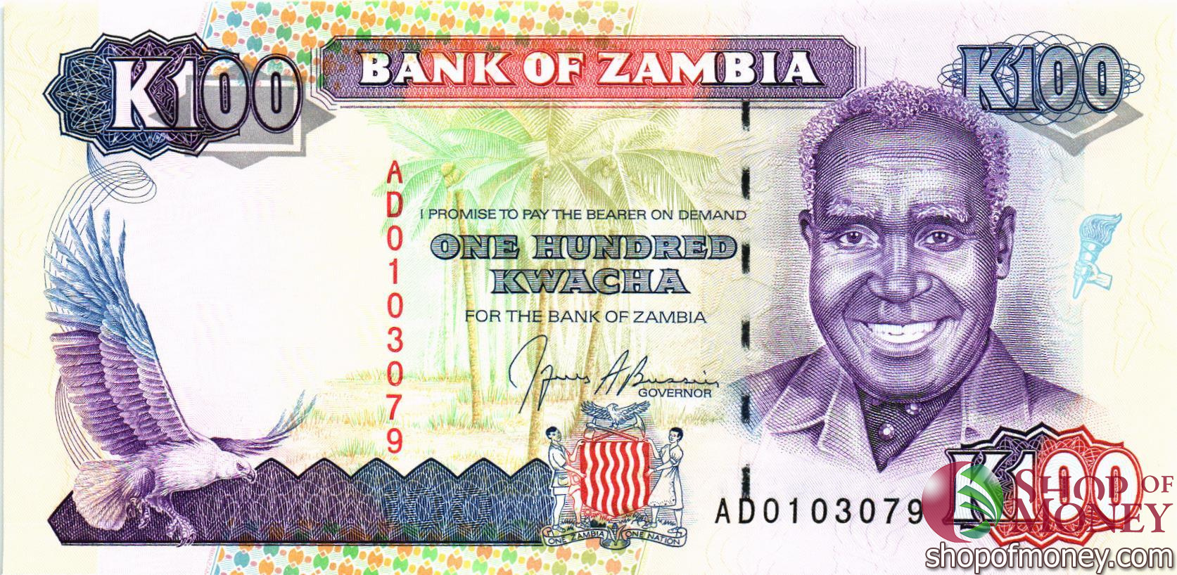 ЗАМБИЯ 100 КВАЧА мини 1