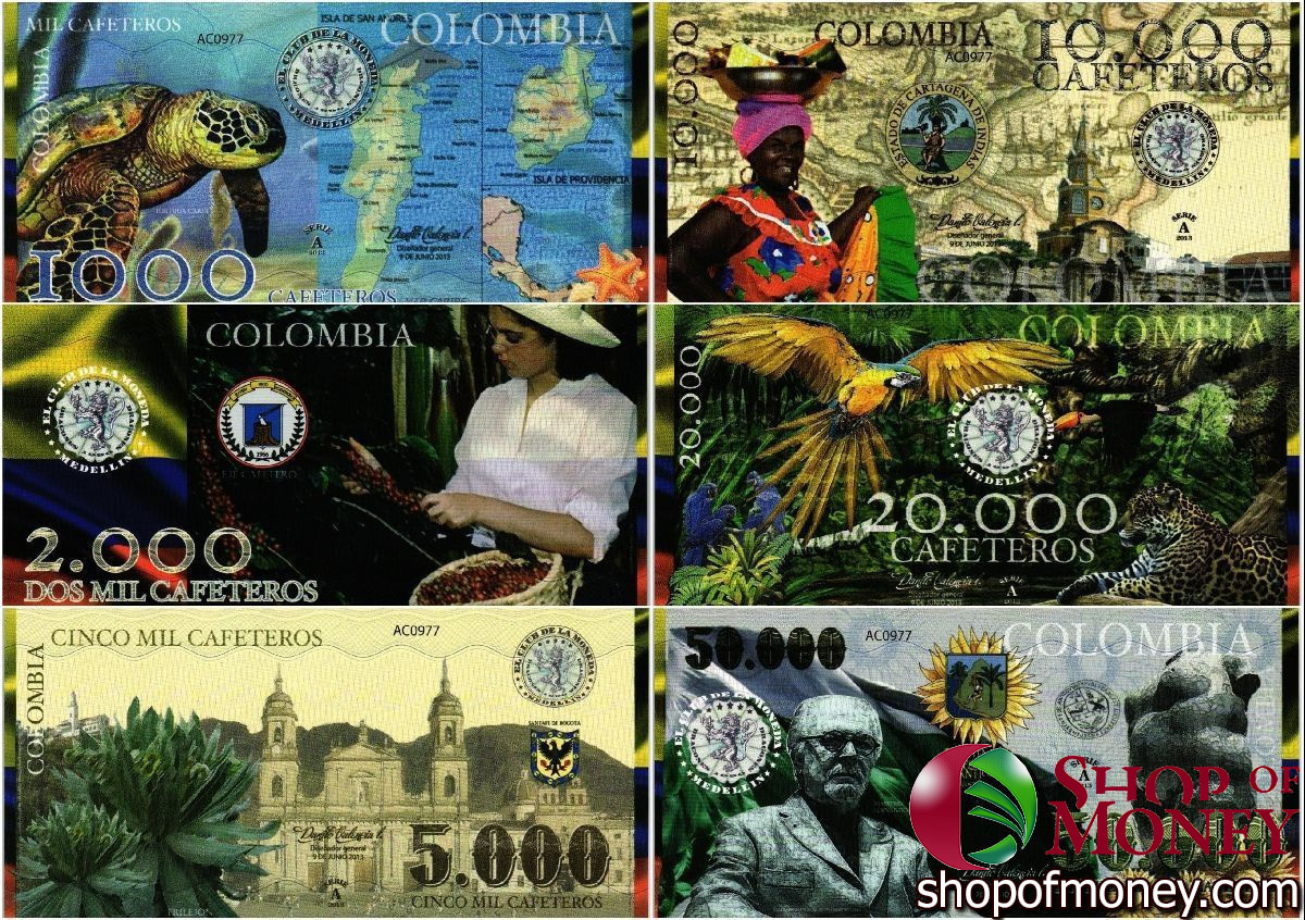 КОЛУМБИЯ КАФЕТЕРОС (КОНКУРС ДИЗАЙНА БАНКНОТ) мини 1