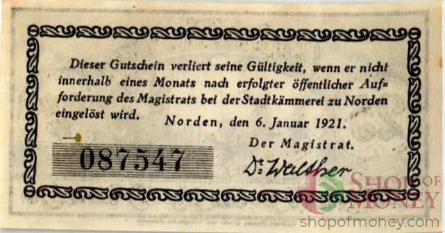 ГЕРМАНИЯ 25 ПФЕННИГОВ (НОТГЕЛЬД) мини 2