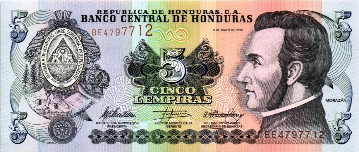 ГОНДУРАС 5 ЛЕМПИР мини 1