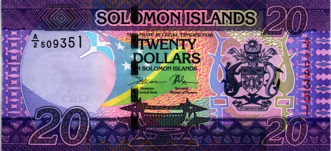 СОЛОМОНОВЫ ОСТРОВА 20 ДОЛЛАРОВ