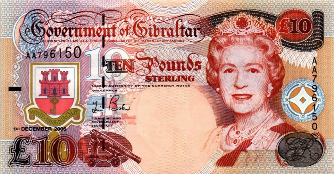 ГИБРАЛТАР 10 ФУНТОВ (-AA-)