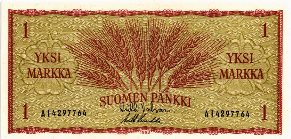 ФИНЛЯНДИЯ 1 МАРКА