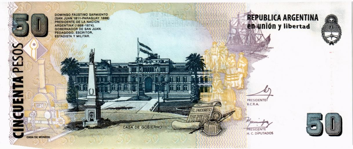 АРГЕНТИНА 50 ПЕСО мини 2