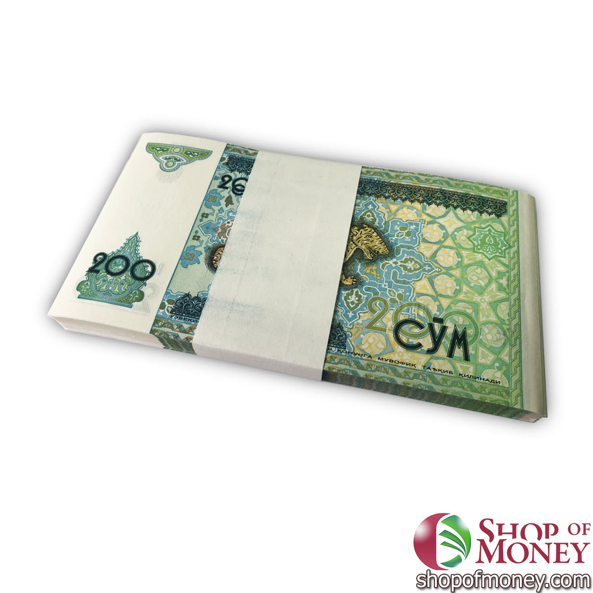 УЗБЕКИСТАН 200 СУМ (100 БАНКНОТ) мини 2