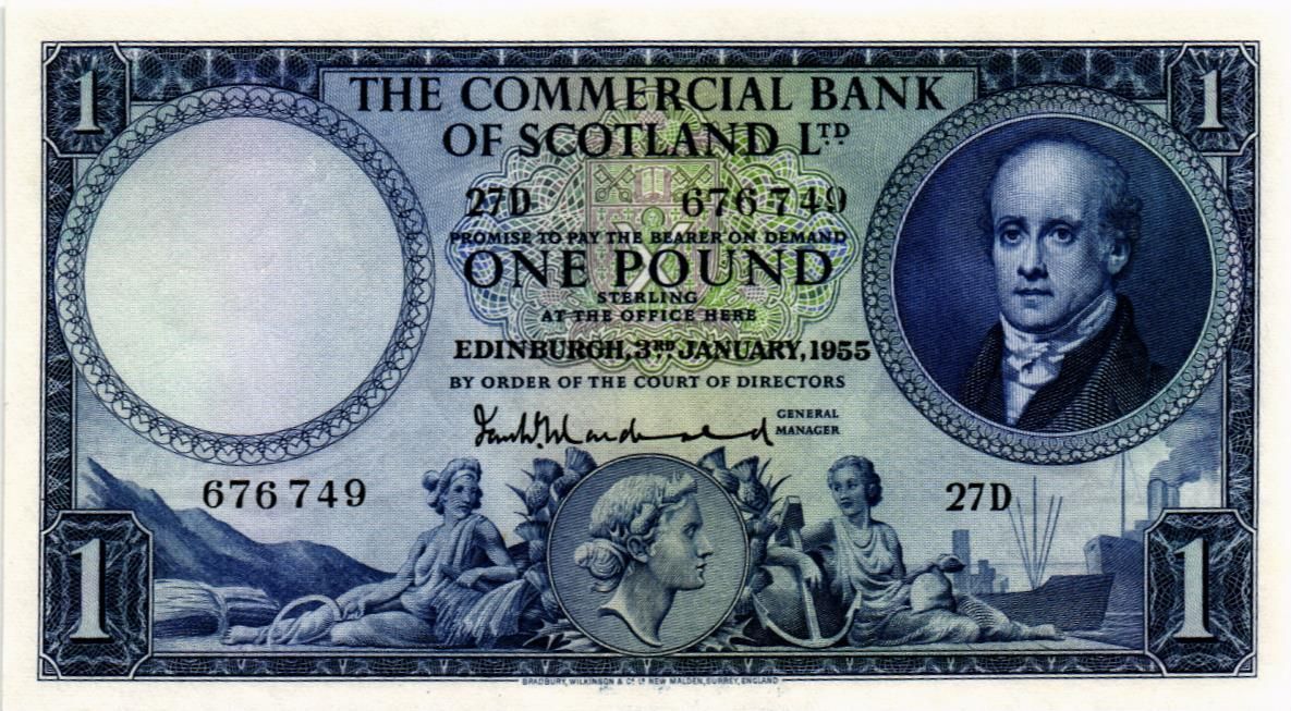 ШОТЛАНДИЯ 1 ФУНТ