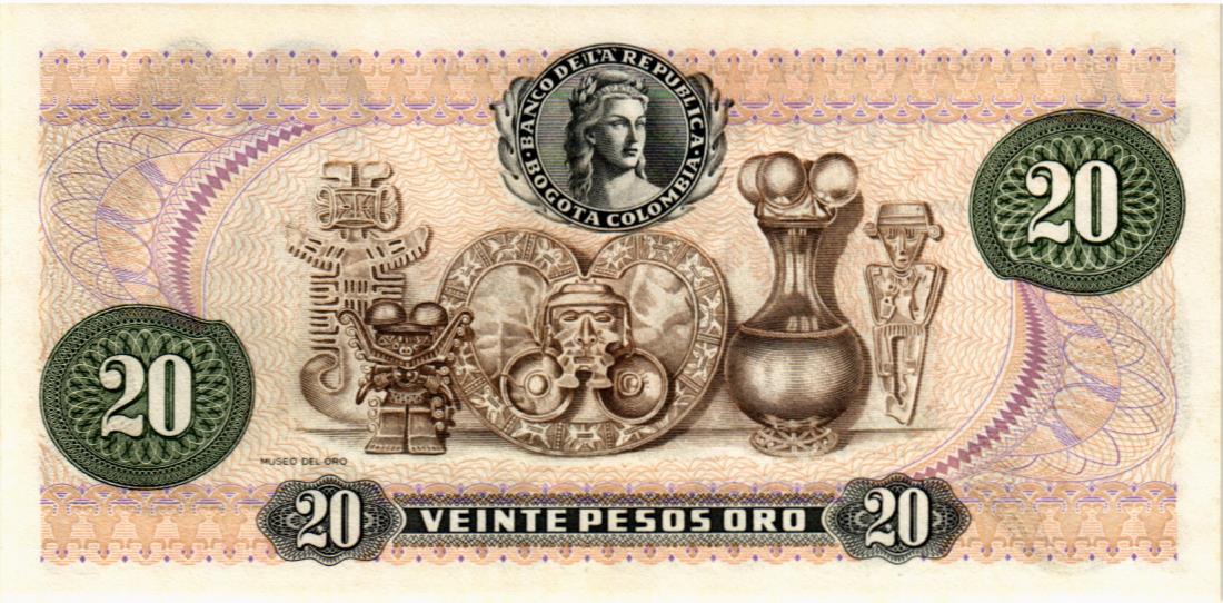 КОЛУМБИЯ 20 ПЕСО мини 2