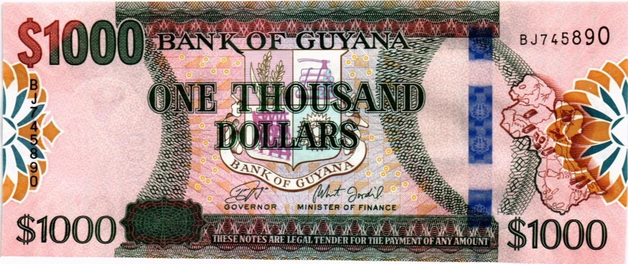 ГАЙАНА 1000 ДОЛЛАРОВ