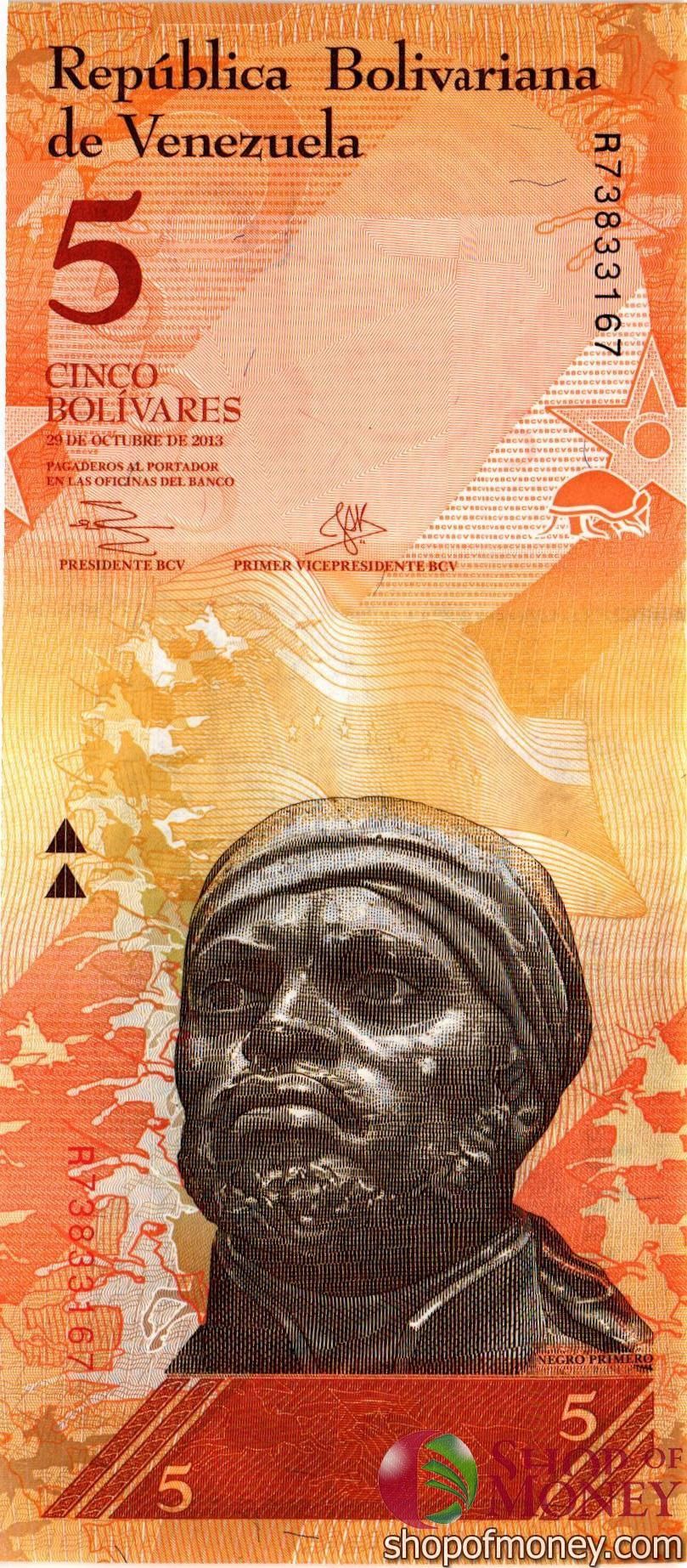 ВЕНЕСУЭЛА 5 БОЛИВАР (29.10.2013)