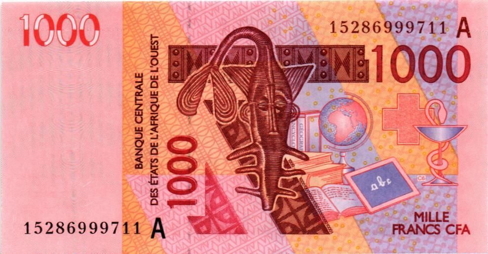 WAS - КОТ-Д'ИВУАР 1000 ФРАНКОВ (A)