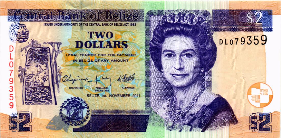 БЕЛИЗ 2 ДОЛЛАРА мини 1