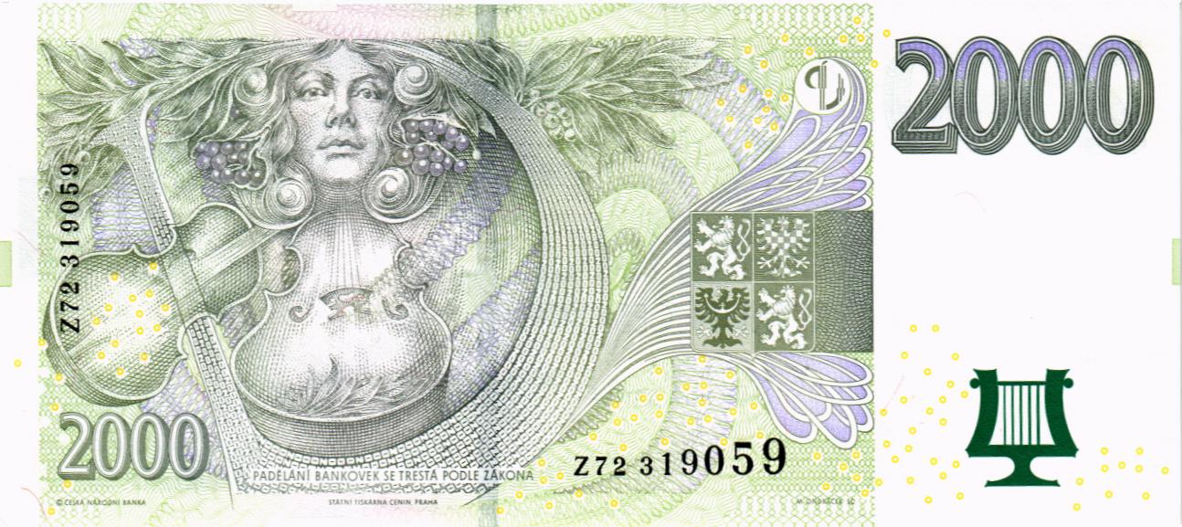 ЧЕХИЯ 2000 КРОН (Z) мини 2