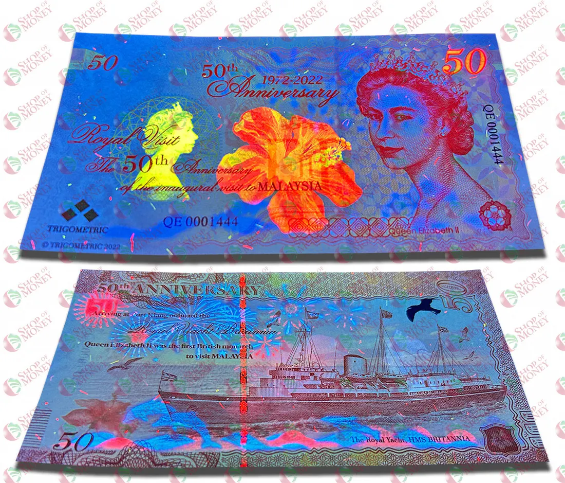 КОРОЛЕВА ЕЛИЗАВЕТА II (ТЕСТОВАЯ БАНКНОТА - В БУКЛЕТЕ) мини 2