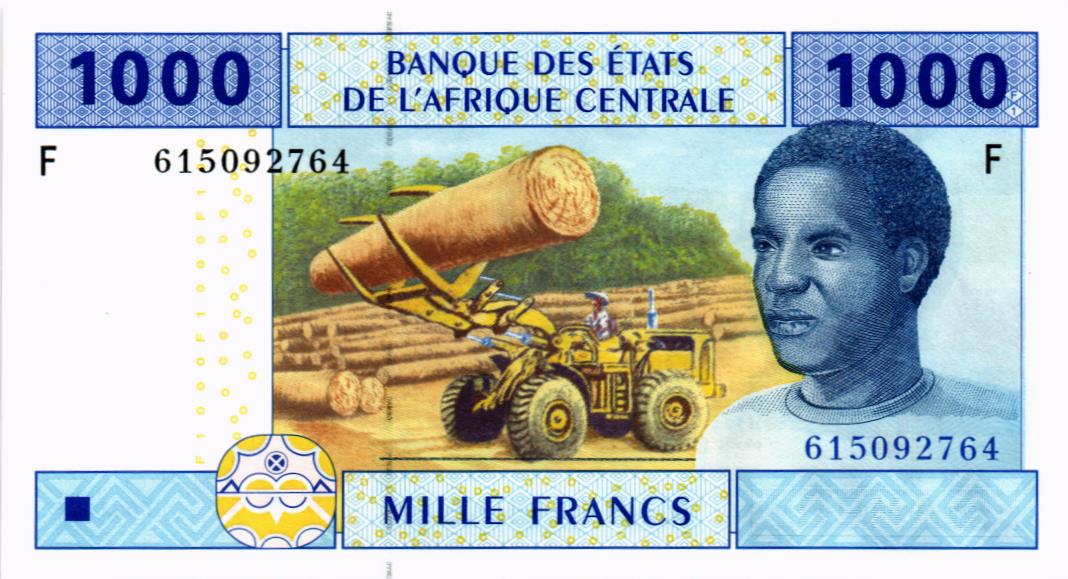 CAS - ЭКВАТОРИАЛЬНАЯ ГВИНЕЯ 1000 ФРАНКОВ (F)