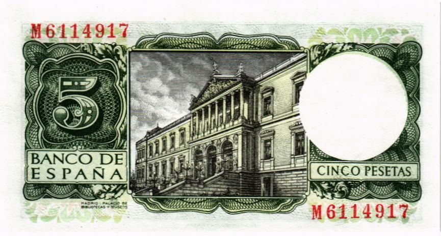 ИСПАНИЯ 5 ПЕСЕТ мини 2