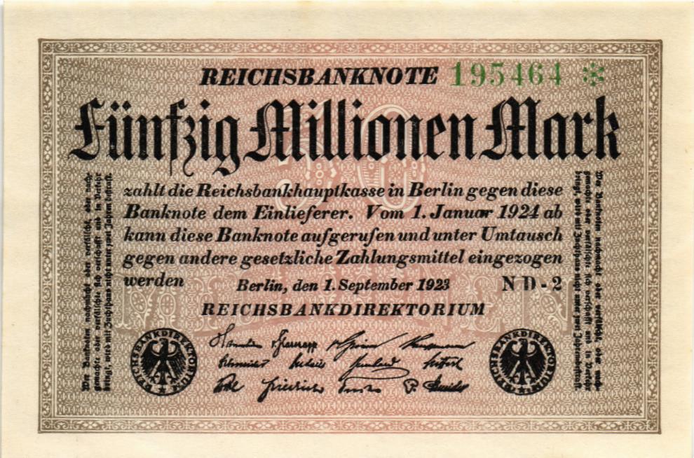 ГЕРМАНИЯ 50000000 МАРОК