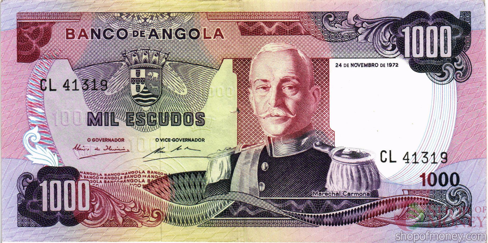 АНГОЛА 1000 ЭСКУДО мини 1