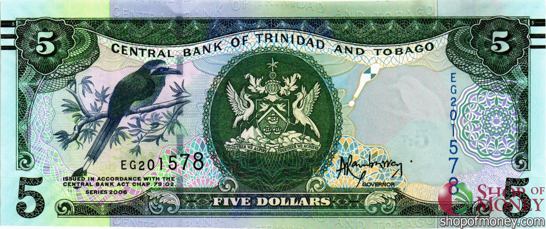 ТРИНИДАД И ТОБАГО 5 ДОЛЛАРОВ