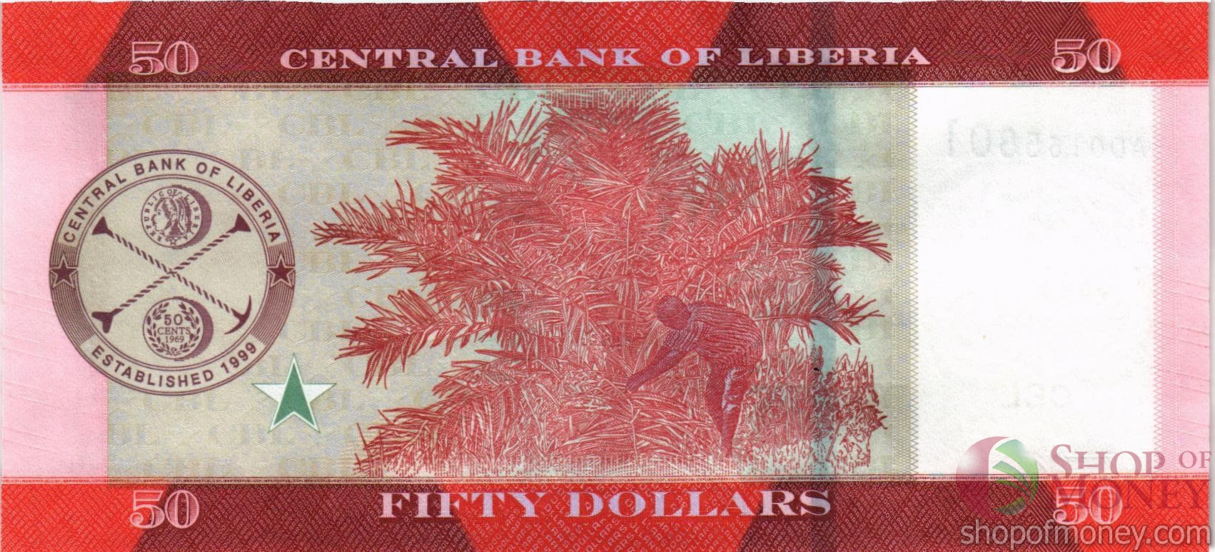 ЛИБЕРИЯ 50 ДОЛЛАРОВ мини 2