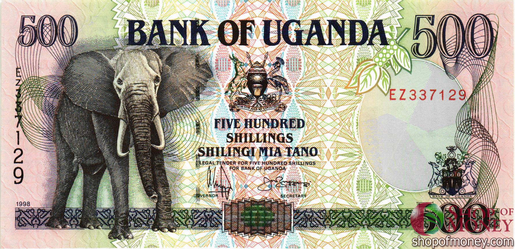 УГАНДА 500 ШИЛЛИНГОВ