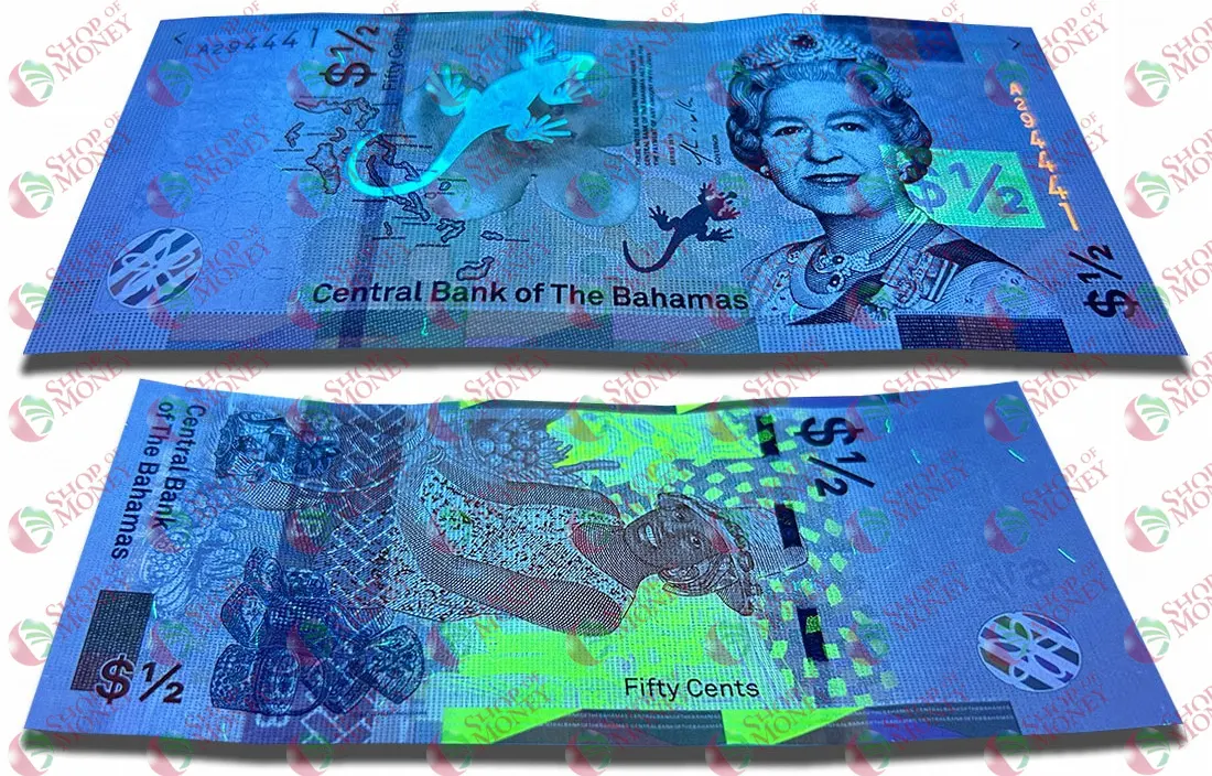 БАГАМСКИЕ ОСТРОВА 1/2 ДОЛЛАРА мини 3