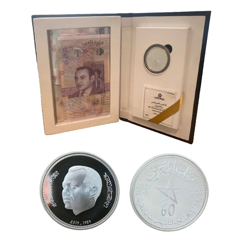 МАРОККО 60-ЛЕТИЕ БАНКА АЛЬ-МАГРИБ (В БУКЛЕТЕ С МОНЕТОЙ)