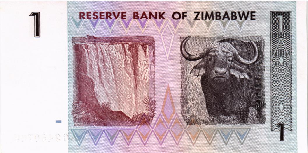 ЗИМБАБВЕ 1 ДОЛЛАР мини 2