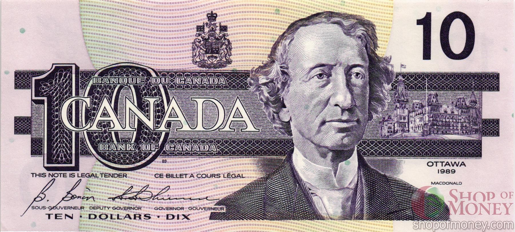 КАНАДА 10 ДОЛЛАРОВ мини 1