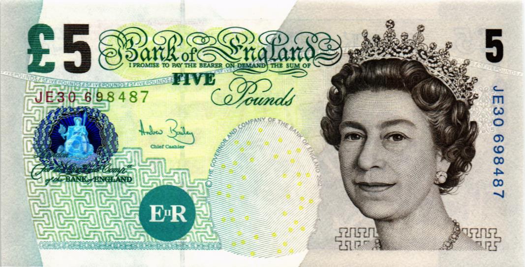 ВЕЛИКОБРИТАНИЯ/АНГЛИЯ 5 ФУНТОВ