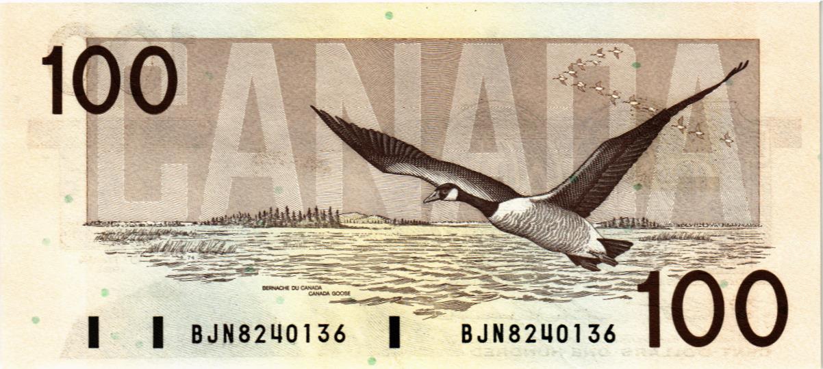КАНАДА 100 ДОЛЛАРОВ мини 2