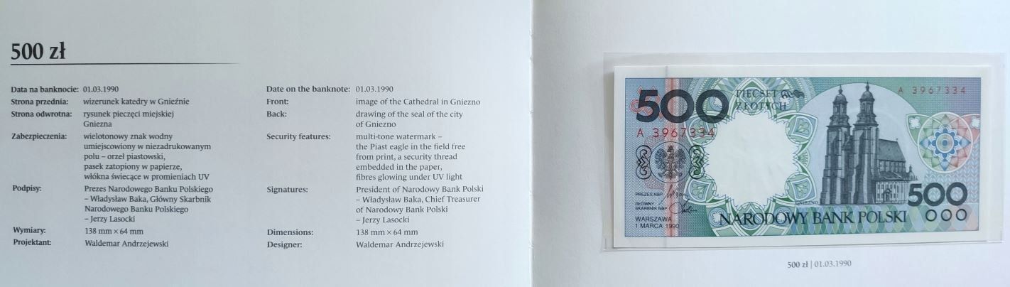 ПОЛЬША 1-2-5-10-20-50-100-200-500 ЗЛОТЫХ (9 БАНКНОТ) мини 11