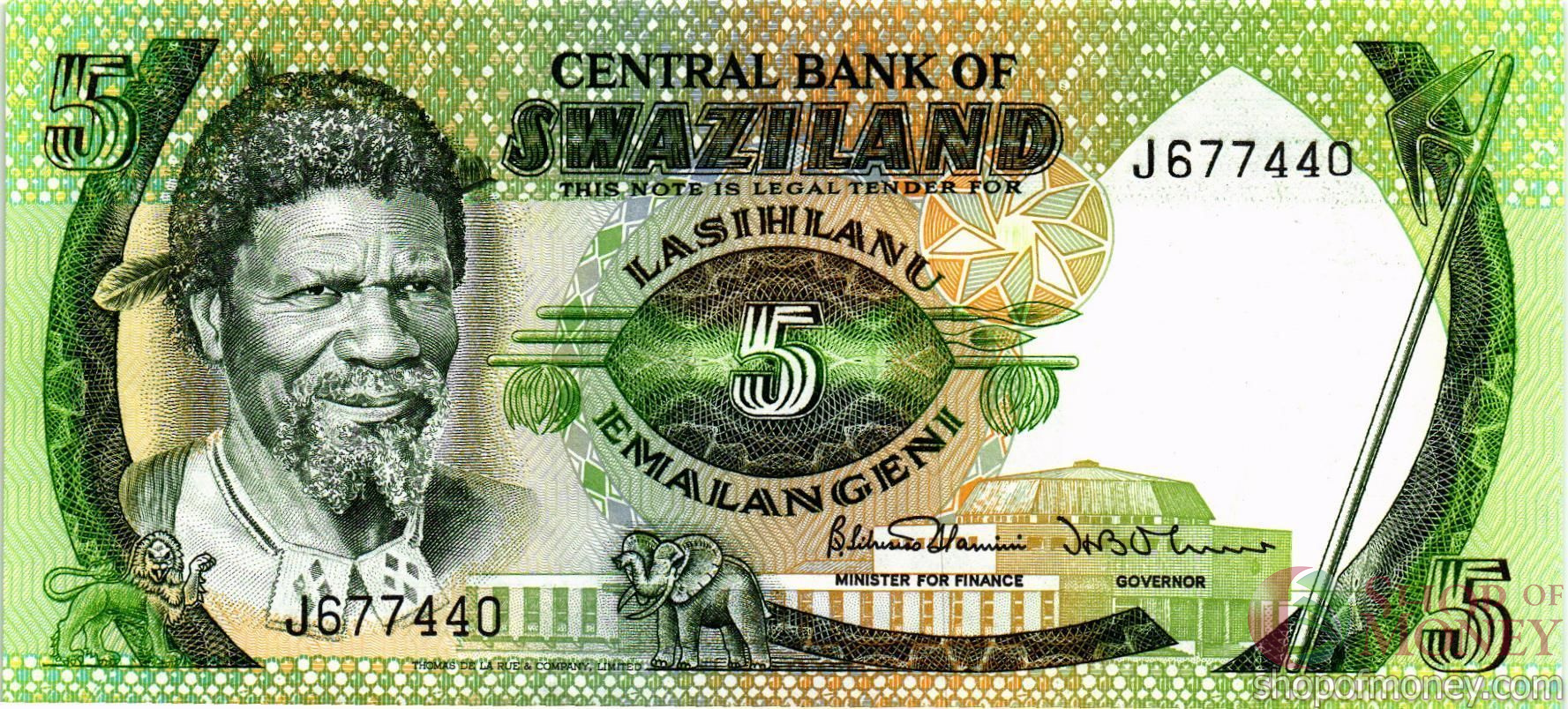 СВАЗИЛЕНД 5 ЭМАЛАНГЕНИ мини 1